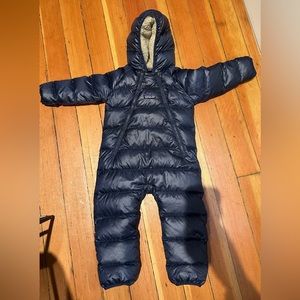 Infant/Baby Patagonia Hi-Loft Down Sweater Bunting  - 6-12 month Navy